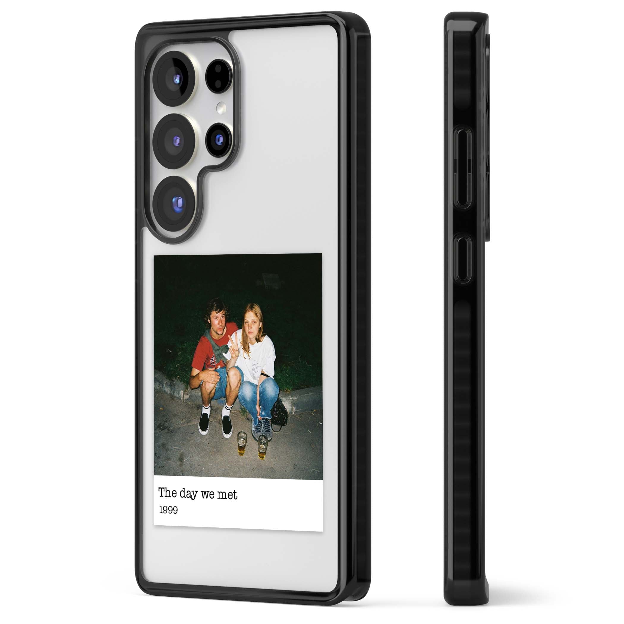 Photo Memory minimal iPhone case | Black Impact case for Samsung Galaxy S25 Ultra