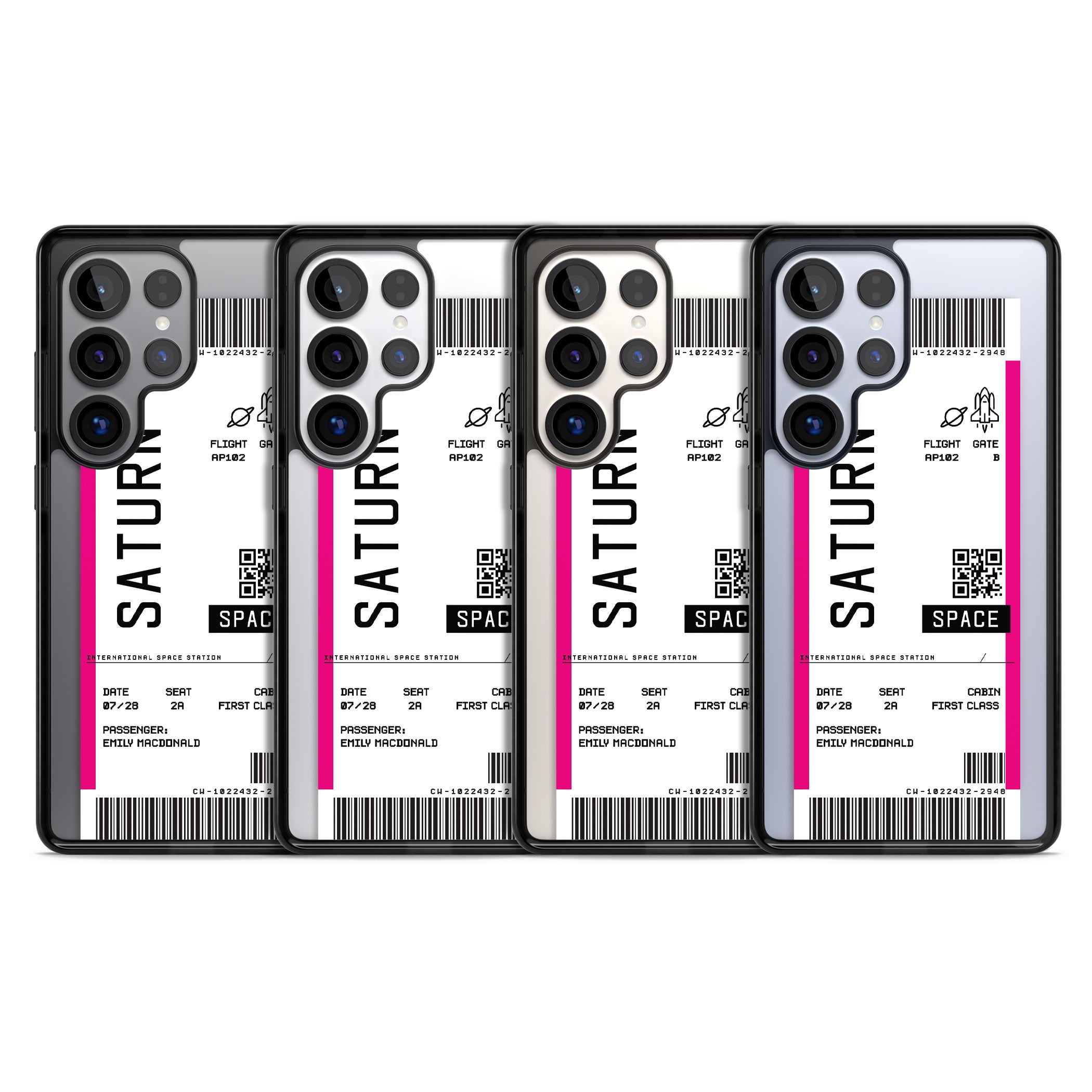 Personalised Saturn Travel Ticket