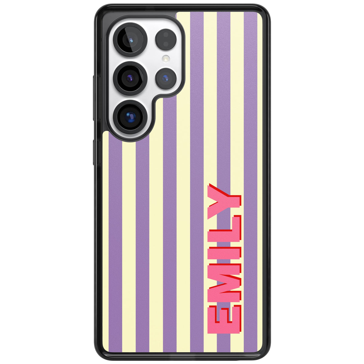 Personalised Valensole Stripe Samsung S25 Ultra / Samsung S26 Ultra Impact Black Phone Case front