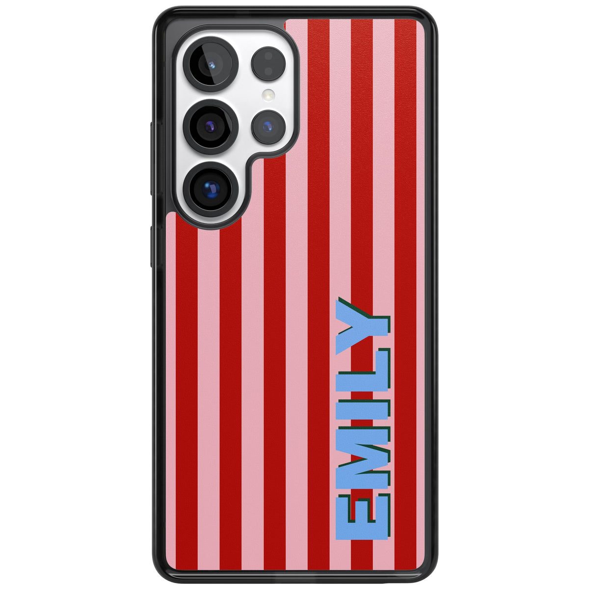 Personalised Market Stripe Samsung S25 Ultra / Samsung S26 Ultra Impact Black Phone Case front
