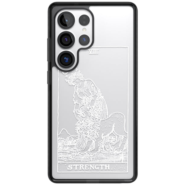 Personalised Strength Tarot Card (White)