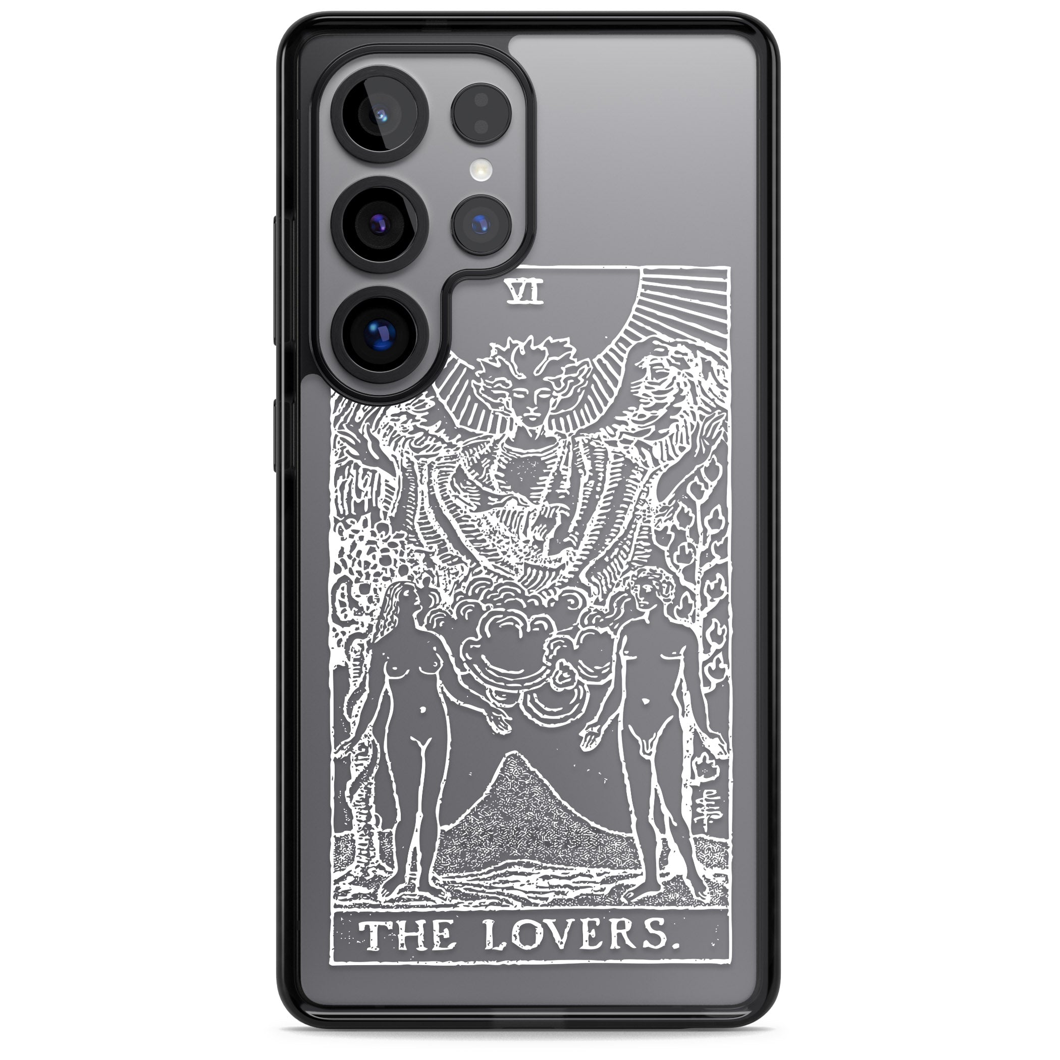 Personalised The Lovers Tarot Card (White)