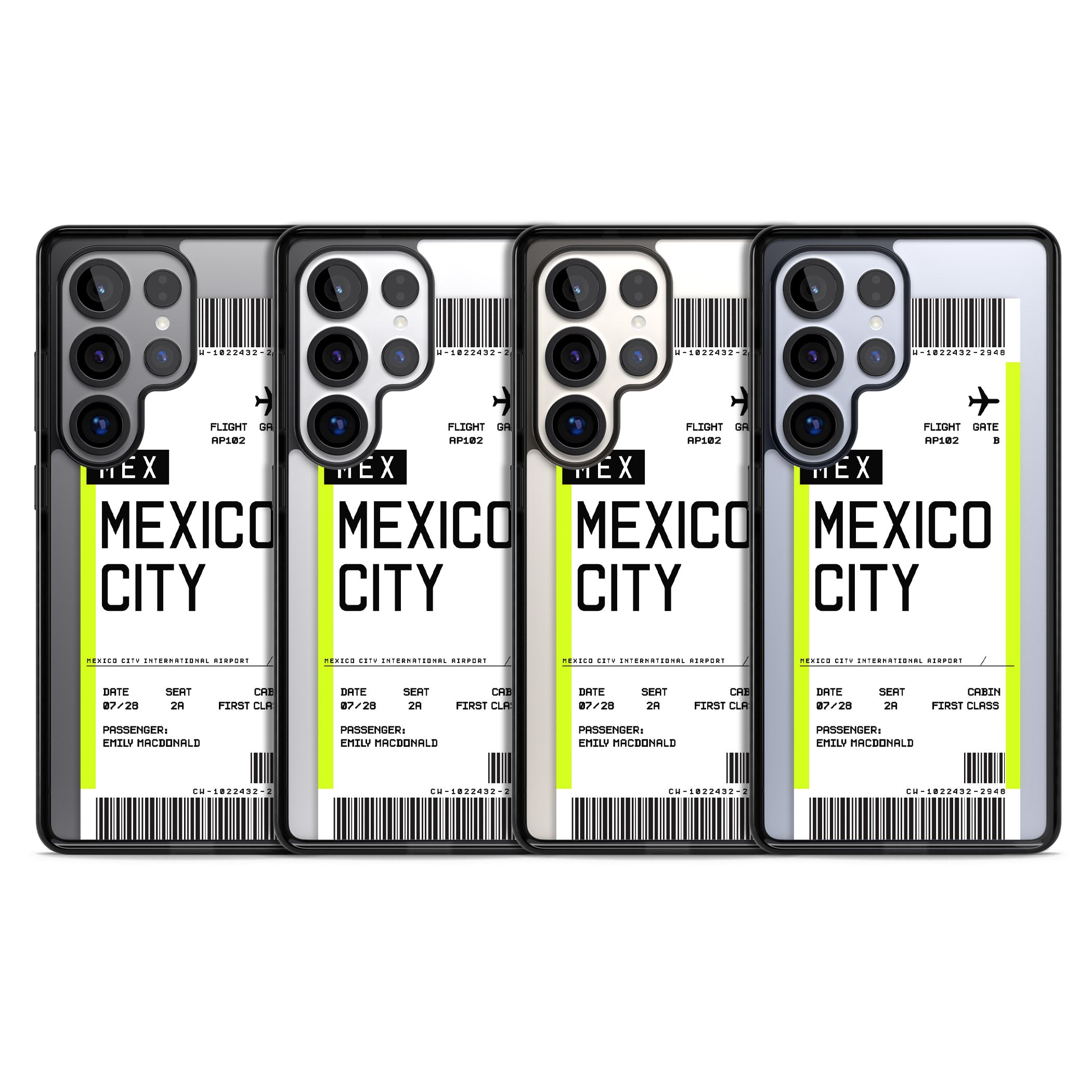 Personalised Mexico City Boarding Pass