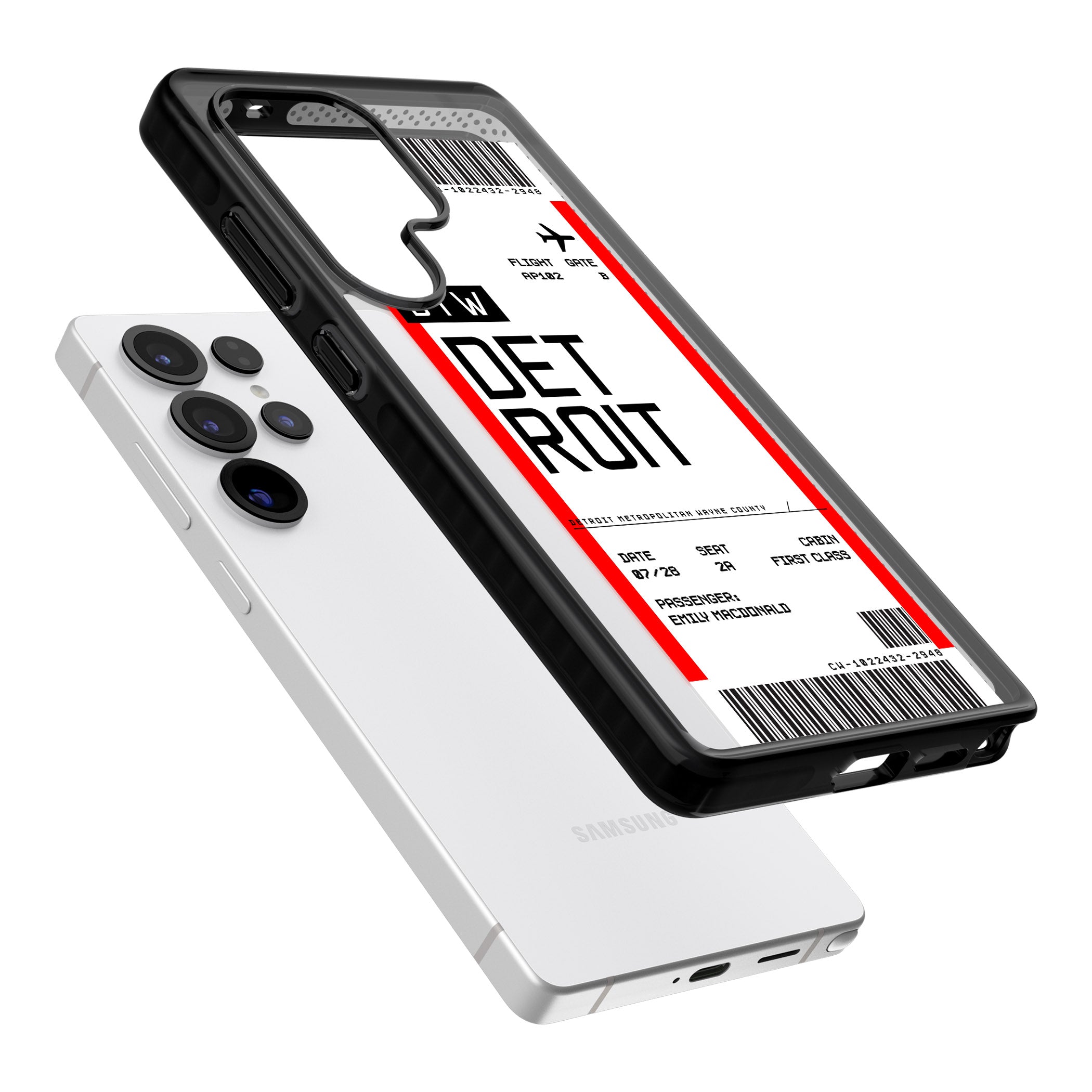 Personalised Detroit Boarding Pass