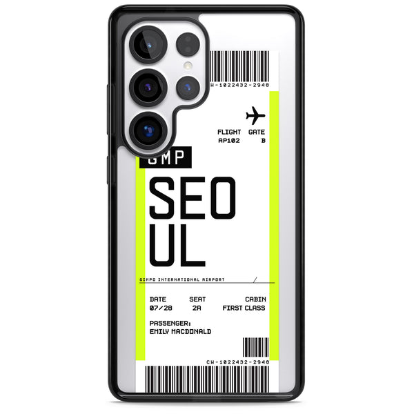 Personalised Seoul Boarding Pass