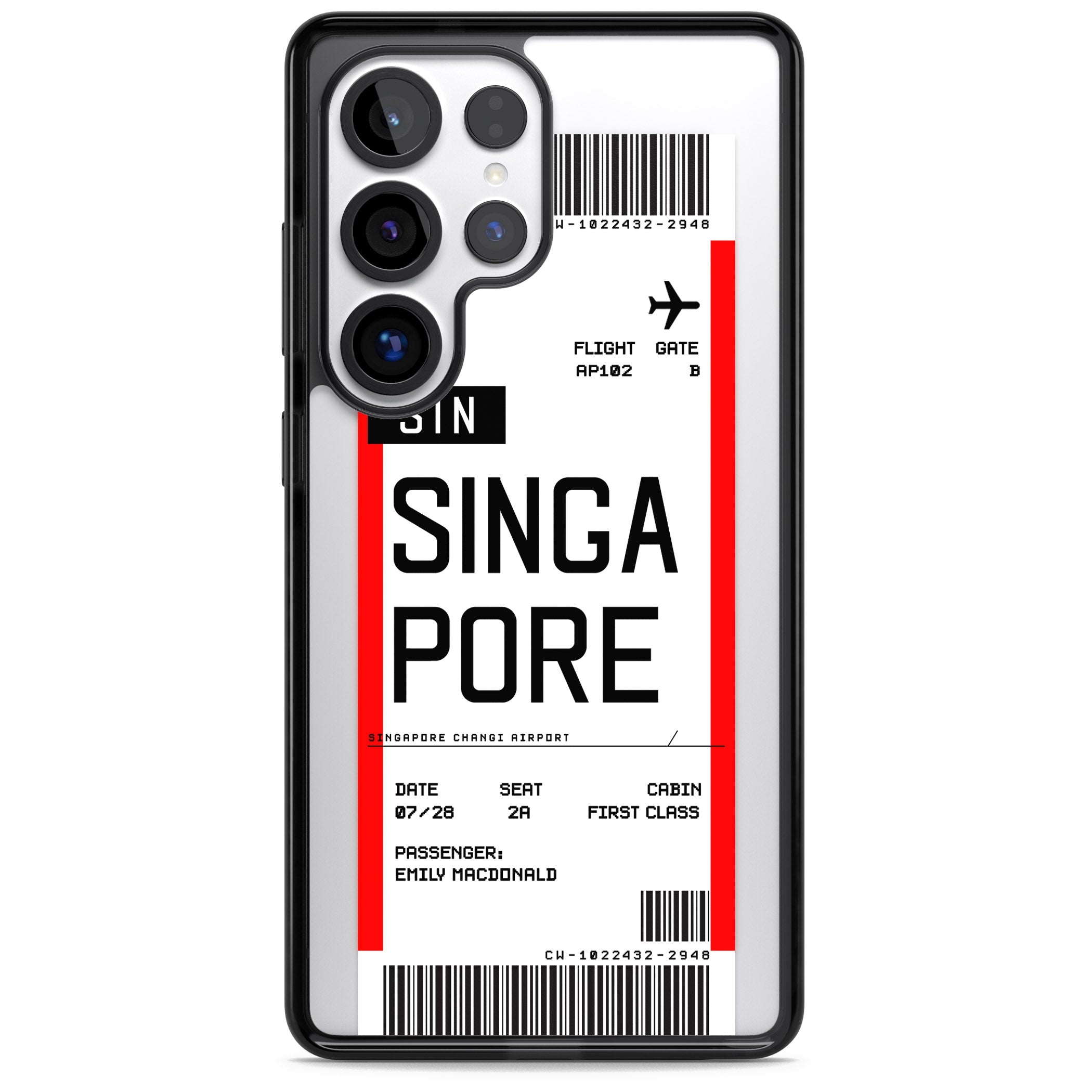 Personalised Singapore Boarding Pass