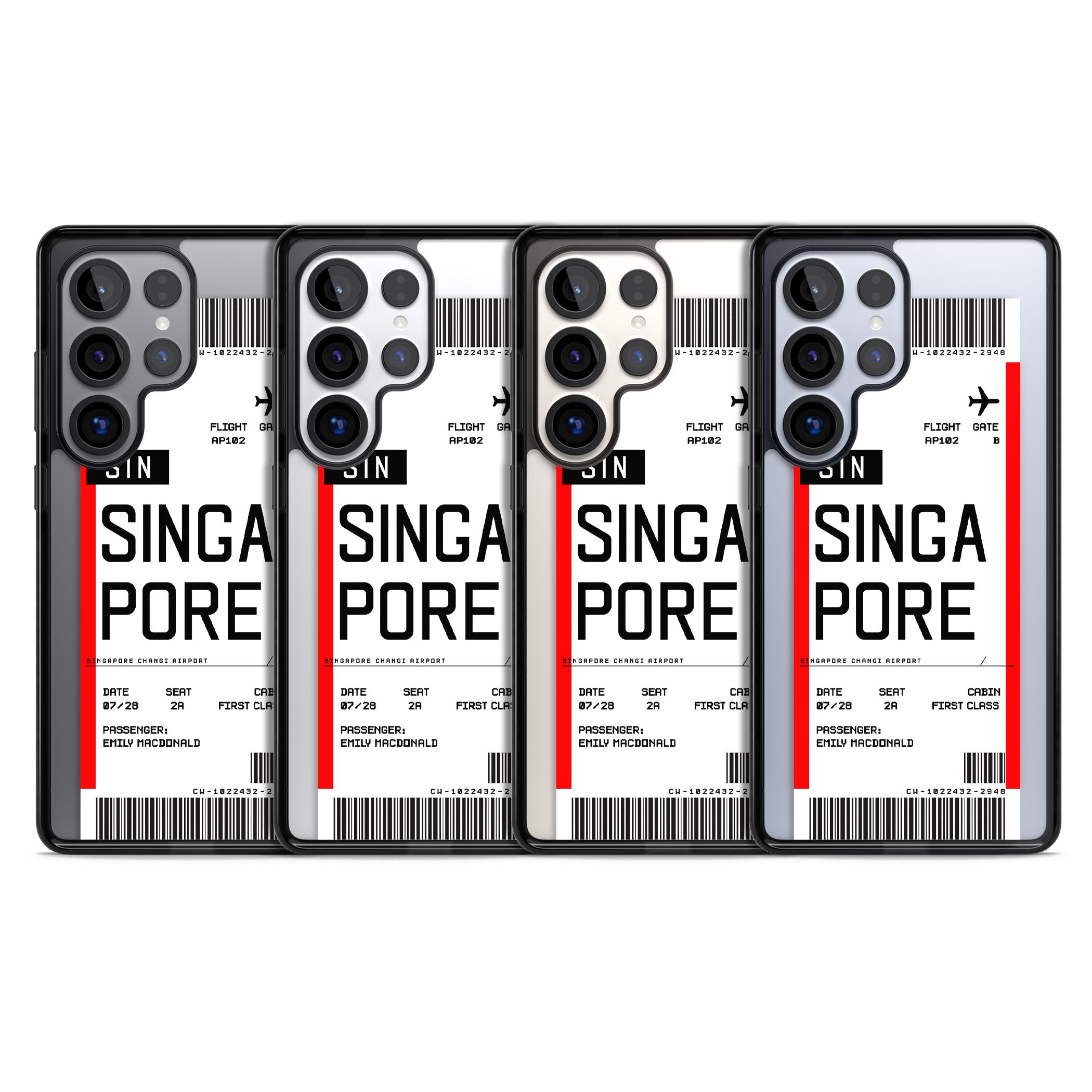 Personalised Singapore Boarding Pass