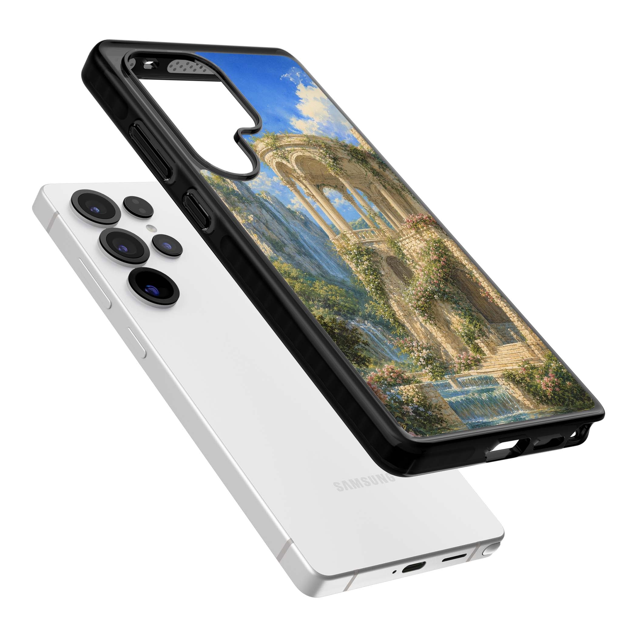 Palace Pavilion fairycore iPhone case | Black Impact case for Samsung Galaxy S25 Ultra