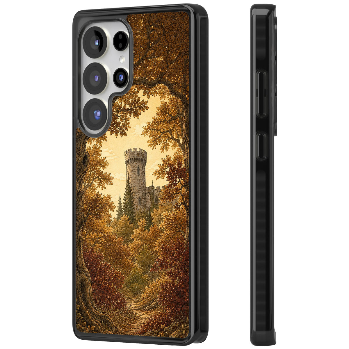 Autumn Keep Samsung S25 Ultra / Samsung S26 Ultra Impact Black Phone Case side