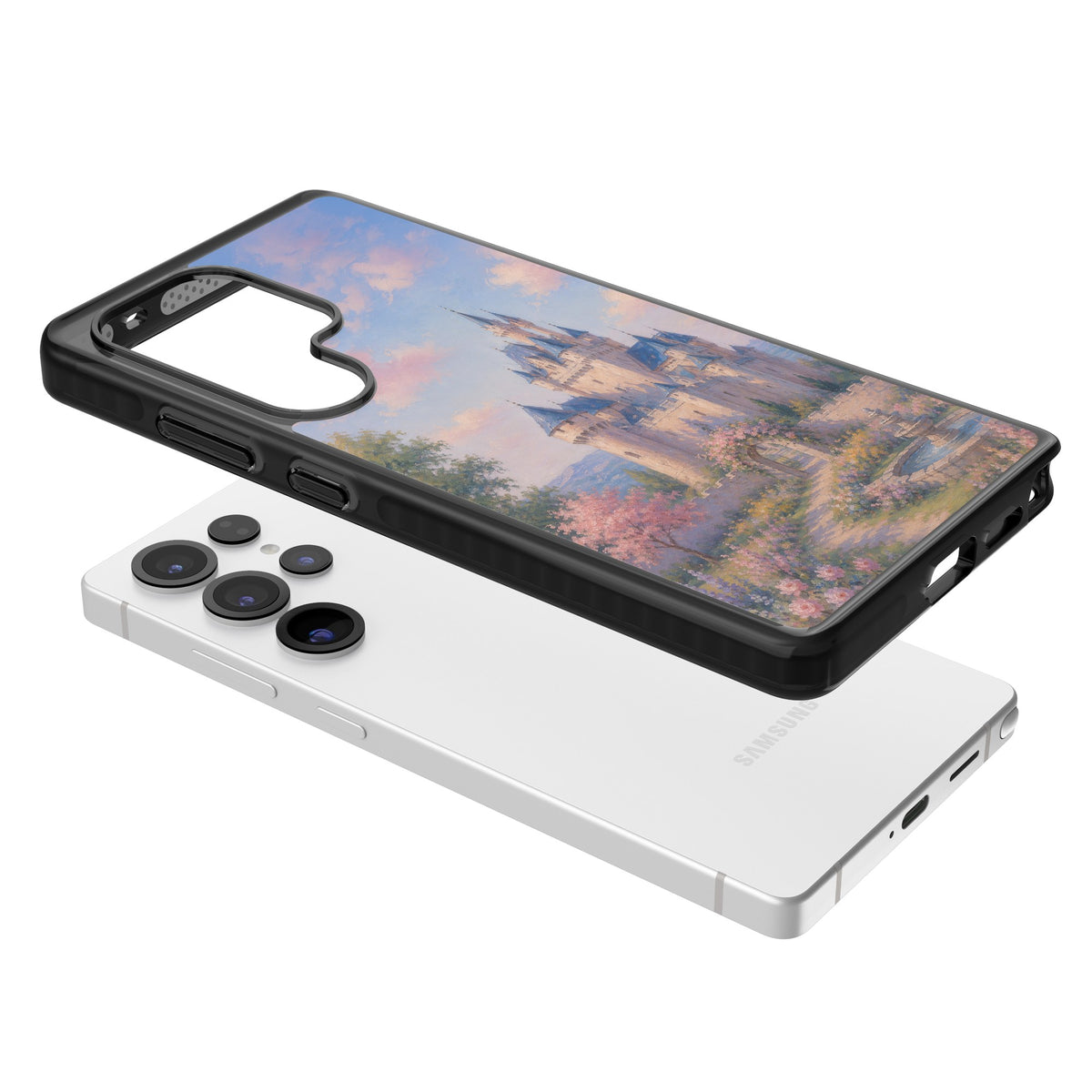 Enchanted Kingdom Samsung S25 Ultra / Samsung S26 Ultra Impact Black Phone Case angled