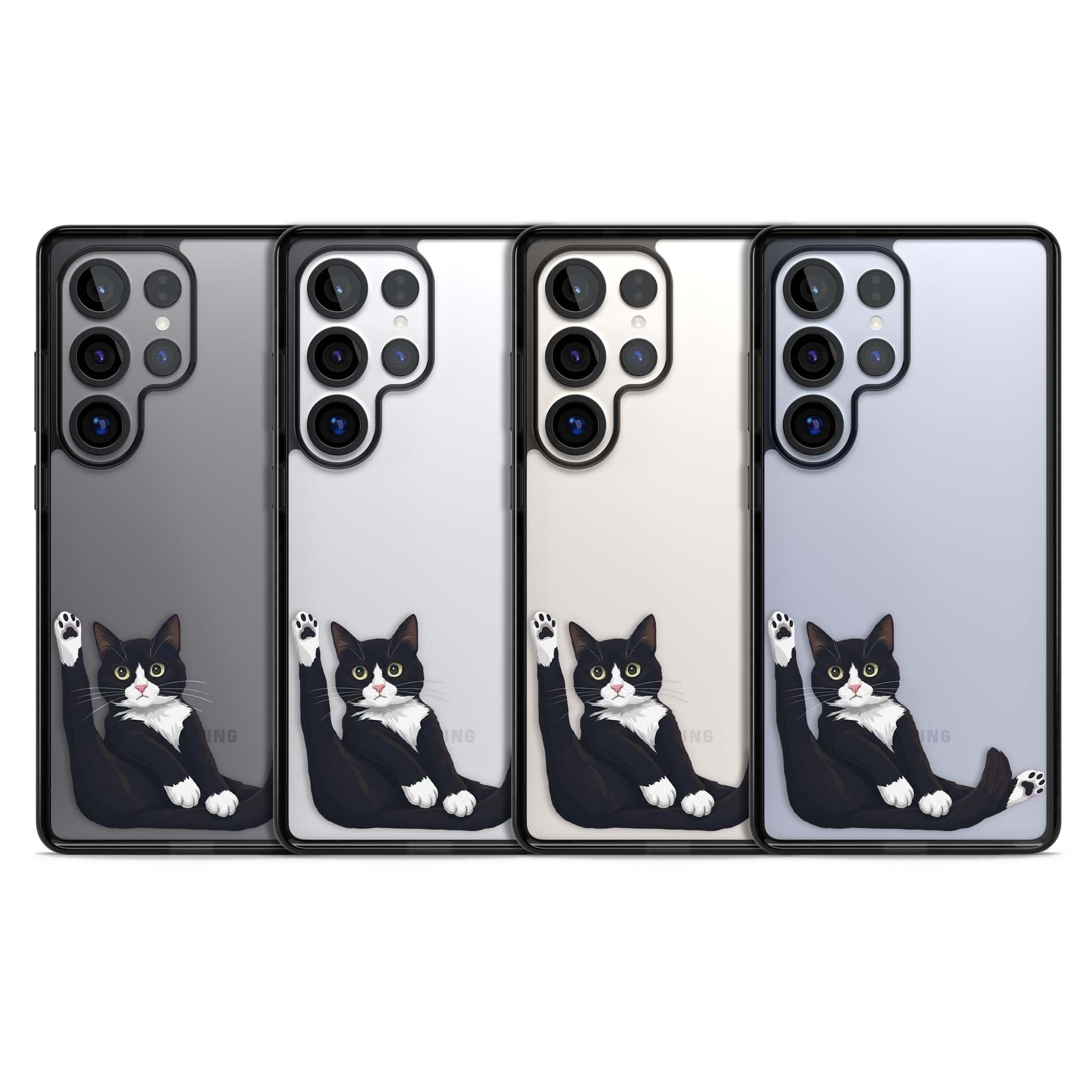 Mid-Groom Cat animals iPhone case | Black Impact case for Samsung Galaxy S25 Ultra