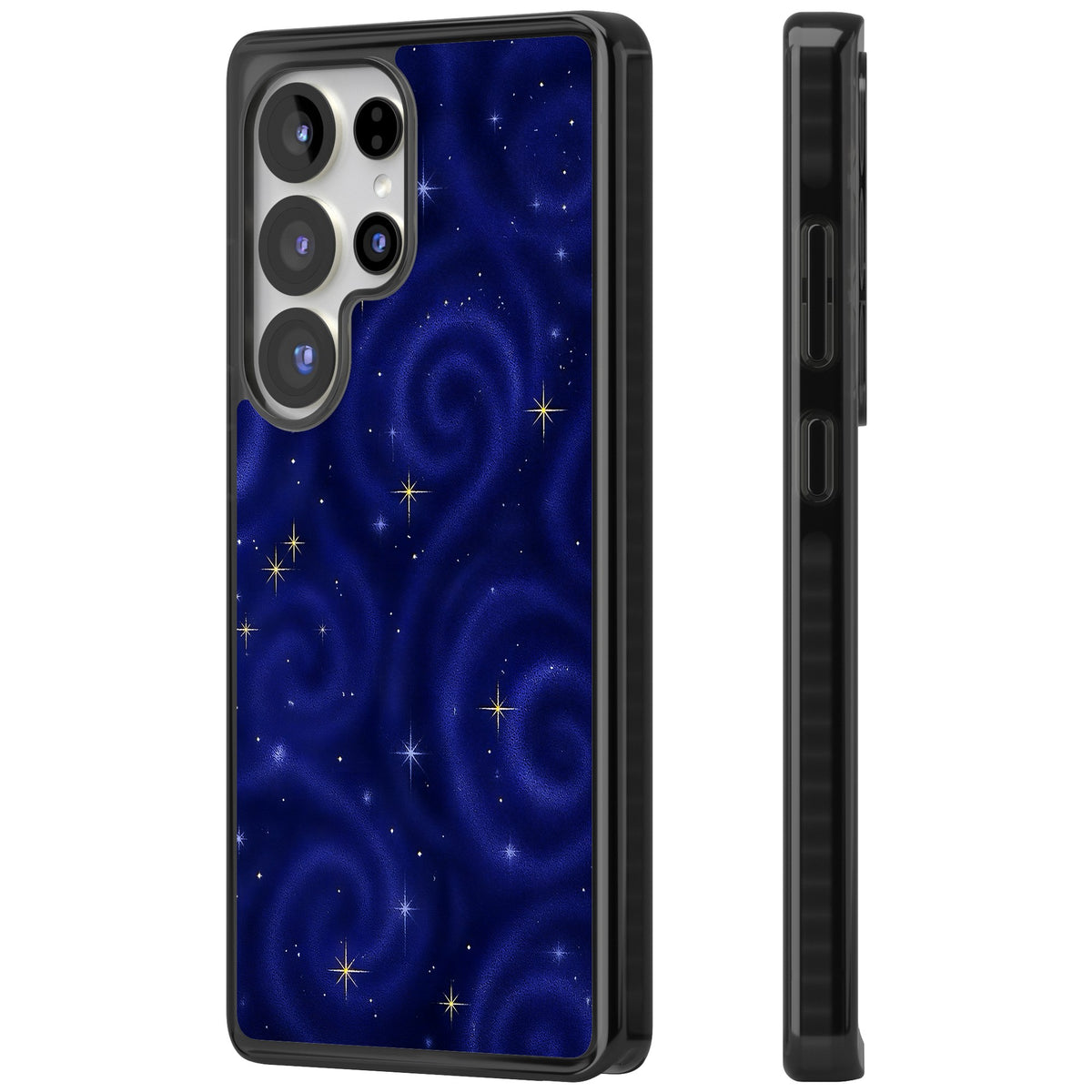 Indigo Cosmos Samsung S25 Ultra / Samsung S26 Ultra Impact Black Phone Case side