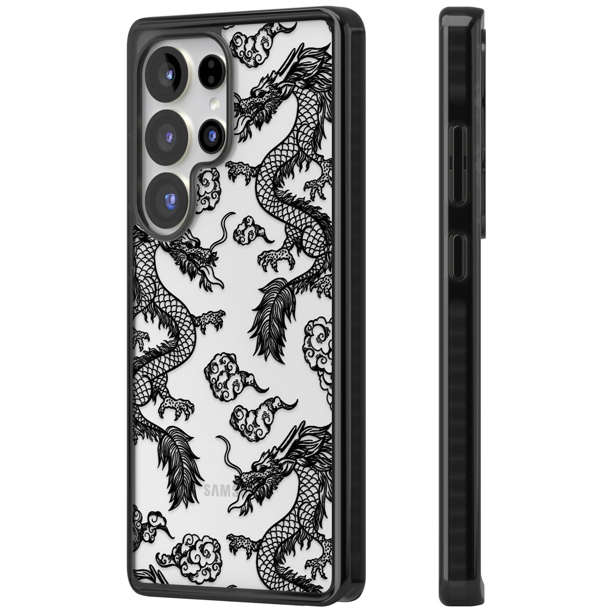 Black Dragons Samsung S25 Ultra / Samsung S26 Ultra Impact Black Phone Case side