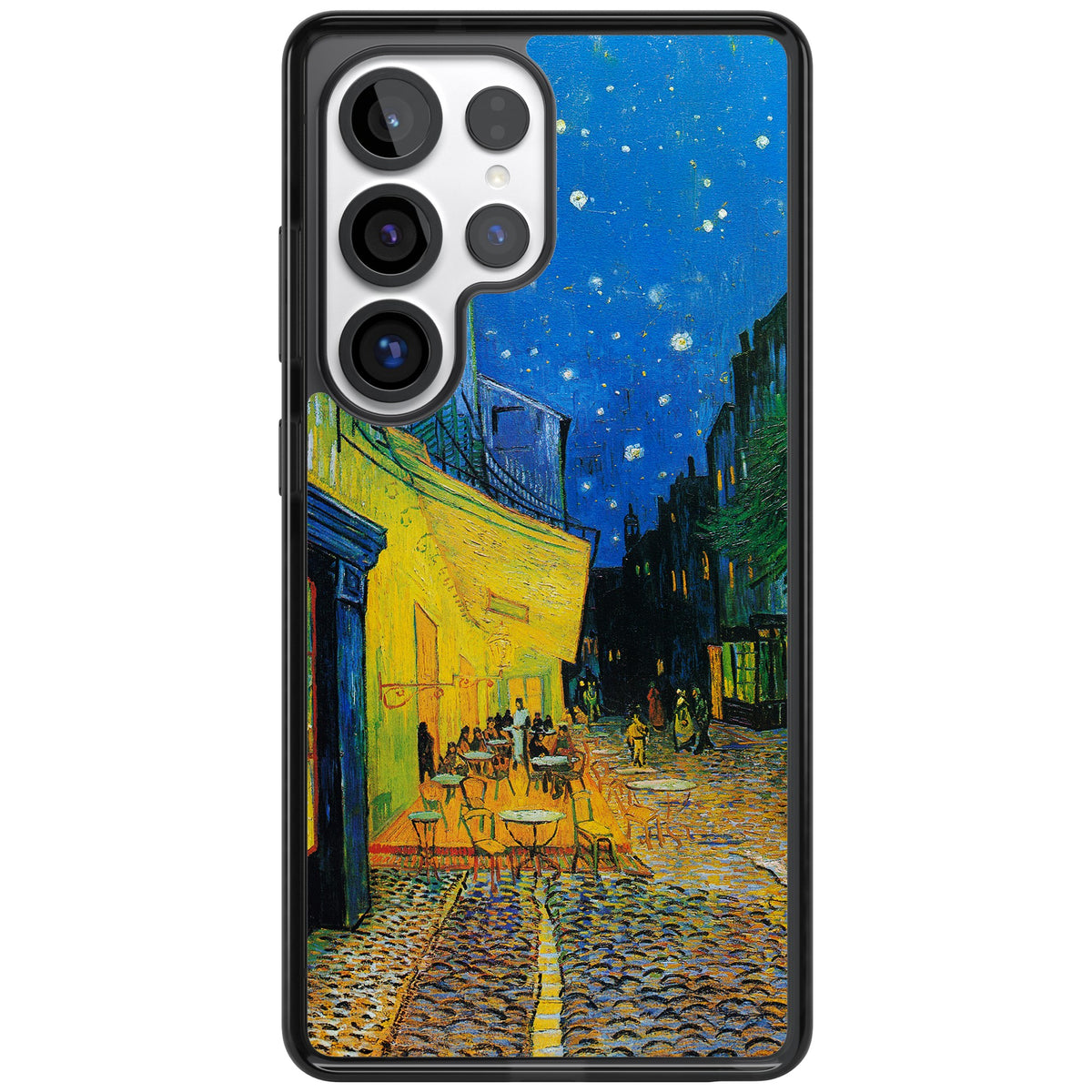 Café Terrace At Night Samsung S25 Ultra / Samsung S26 Ultra Impact Black Phone Case front
