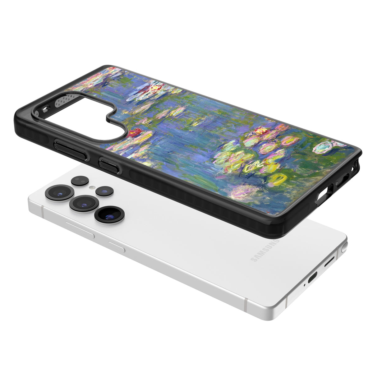 Water Lilies II Samsung S25 Ultra / Samsung S26 Ultra Impact Black Phone Case angled