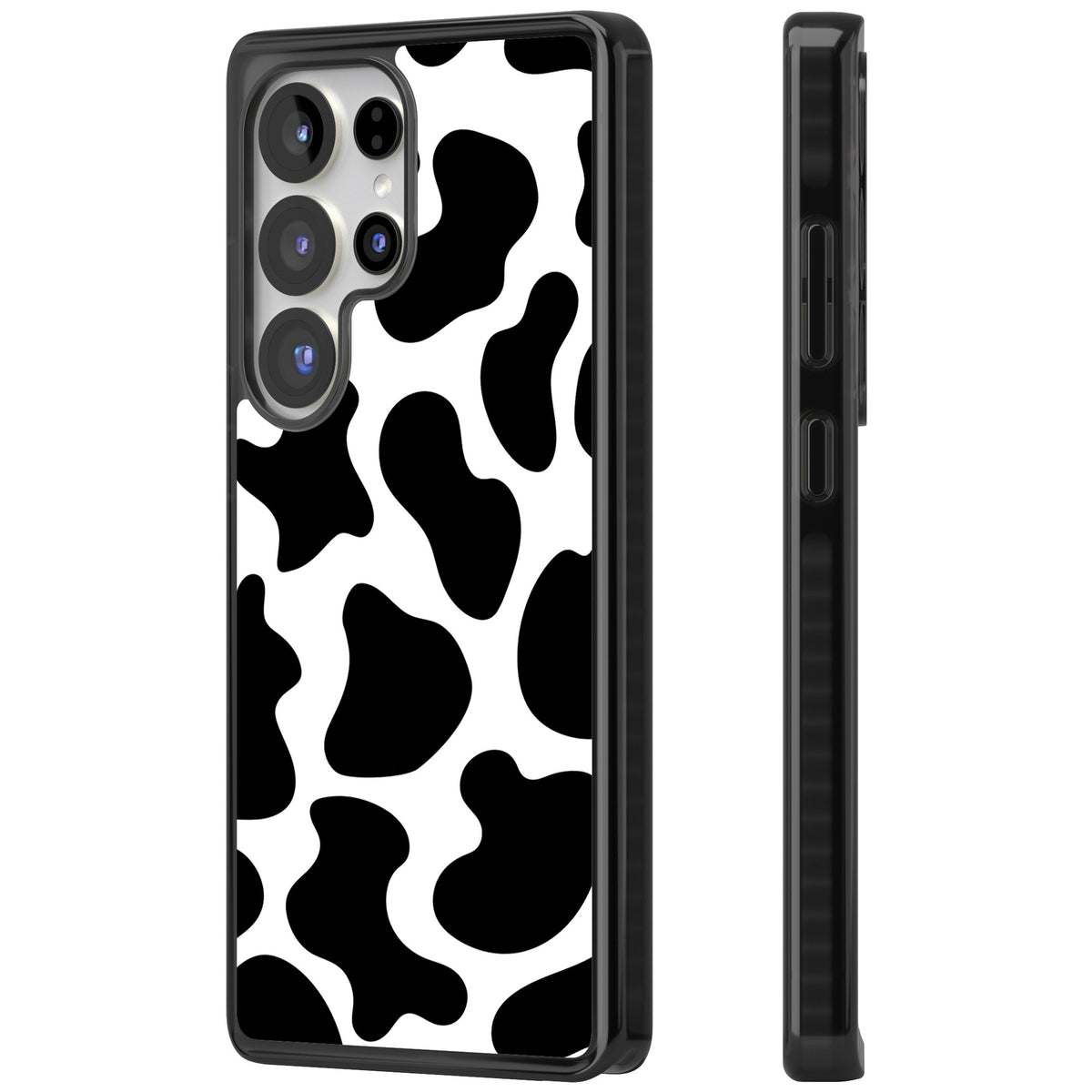 Cow Print Samsung S25 Ultra / Samsung S26 Ultra Impact Black Phone Case side