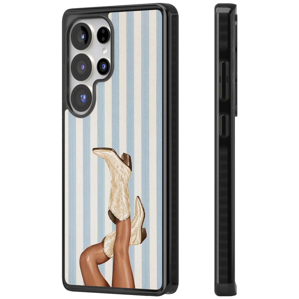 Cowgirl Boots Samsung S25 Ultra / Samsung S26 Ultra Impact Black Phone Case side