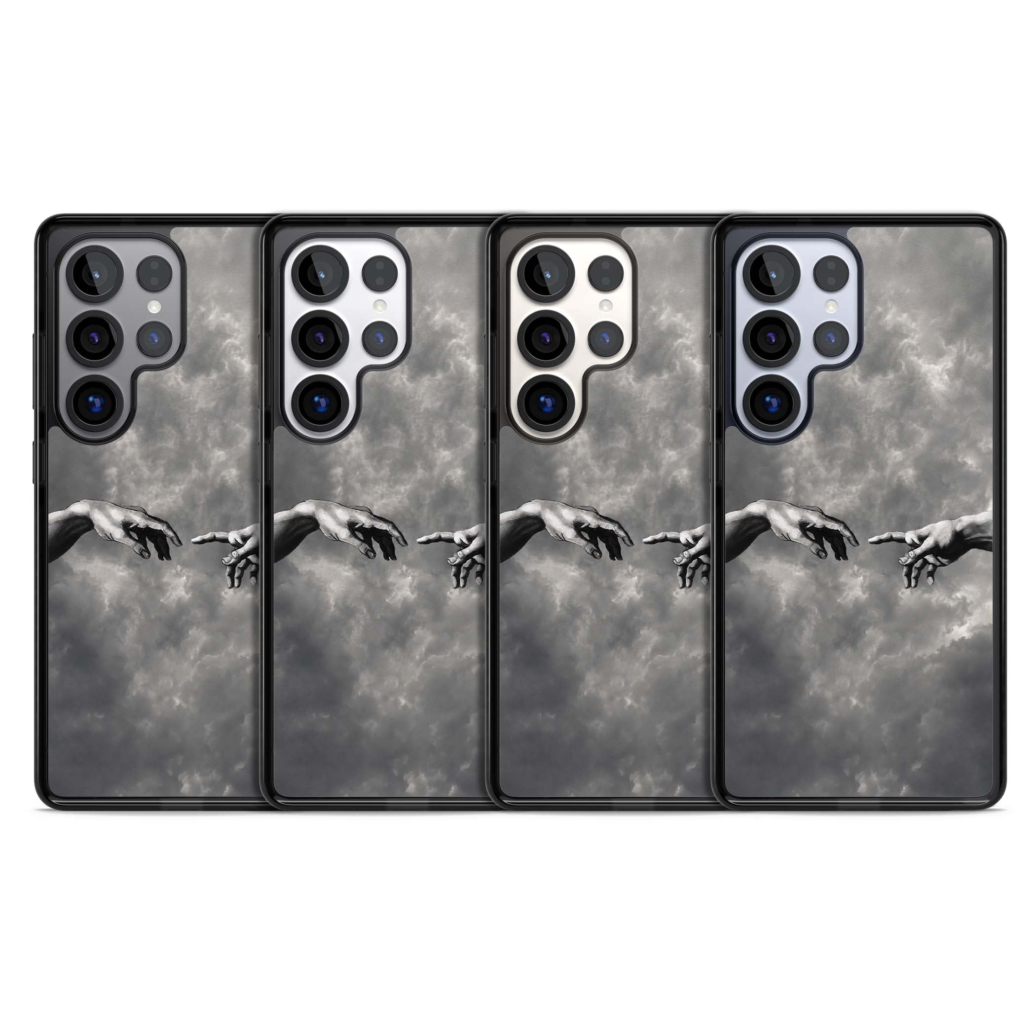 Creation art iPhone case | Black Impact case for Samsung Galaxy S25 Ultra