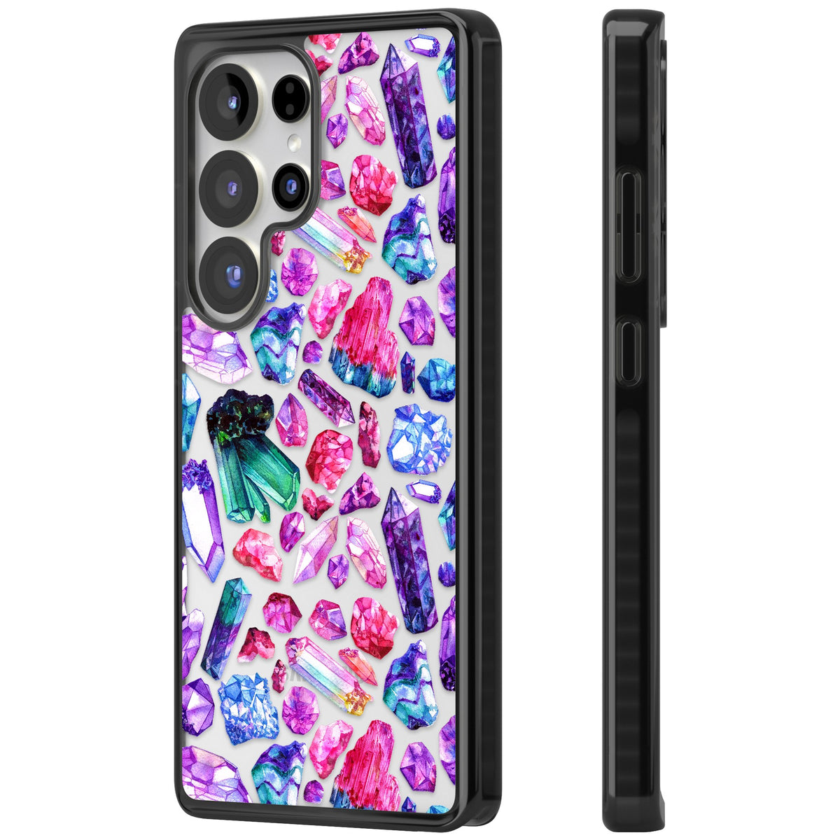 Rainbow Crystals Samsung S25 Ultra / Samsung S26 Ultra Impact Black Phone Case side