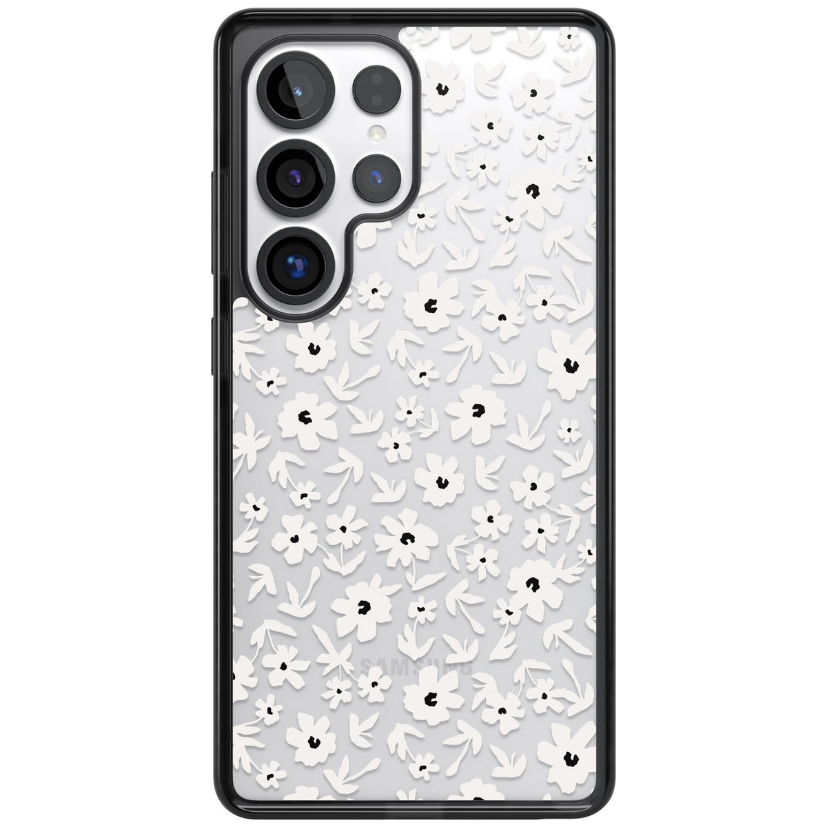 Snow Petals Samsung S25 Ultra / Samsung S26 Ultra Impact Black Phone Case front