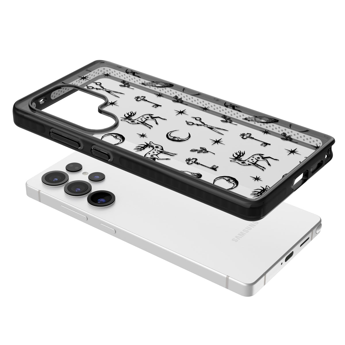 Forest Rituals & Relics Samsung S25 Ultra / Samsung S26 Ultra Impact Black Phone Case angled