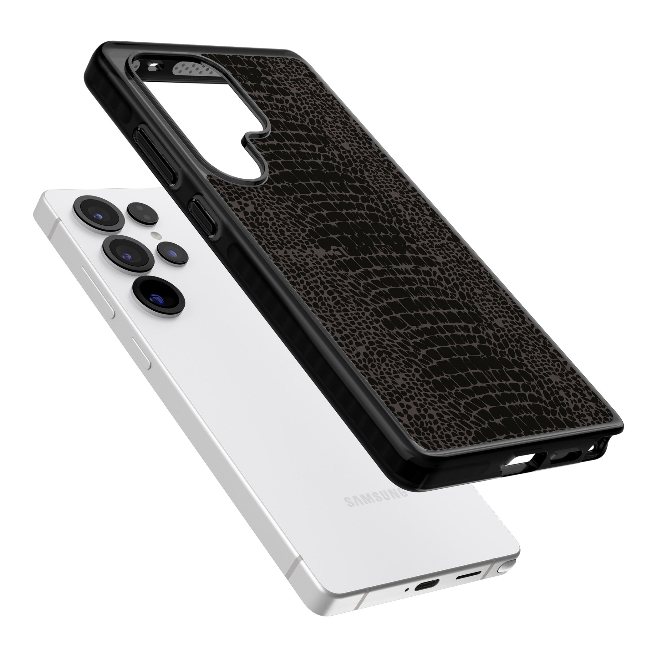 Dark Animal Print Snake Skin