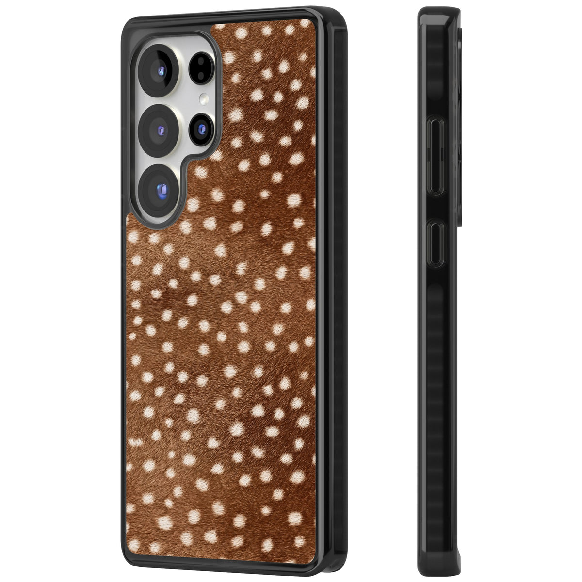Deer Print Samsung S25 Ultra / Samsung S26 Ultra Impact Black Phone Case side