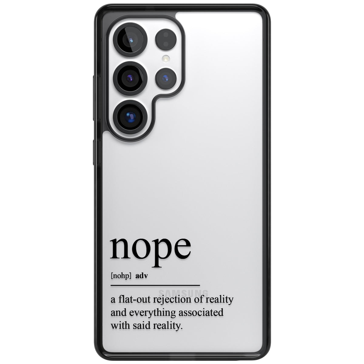 Nope Samsung S25 Ultra / Samsung S26 Ultra Impact Black Phone Case front