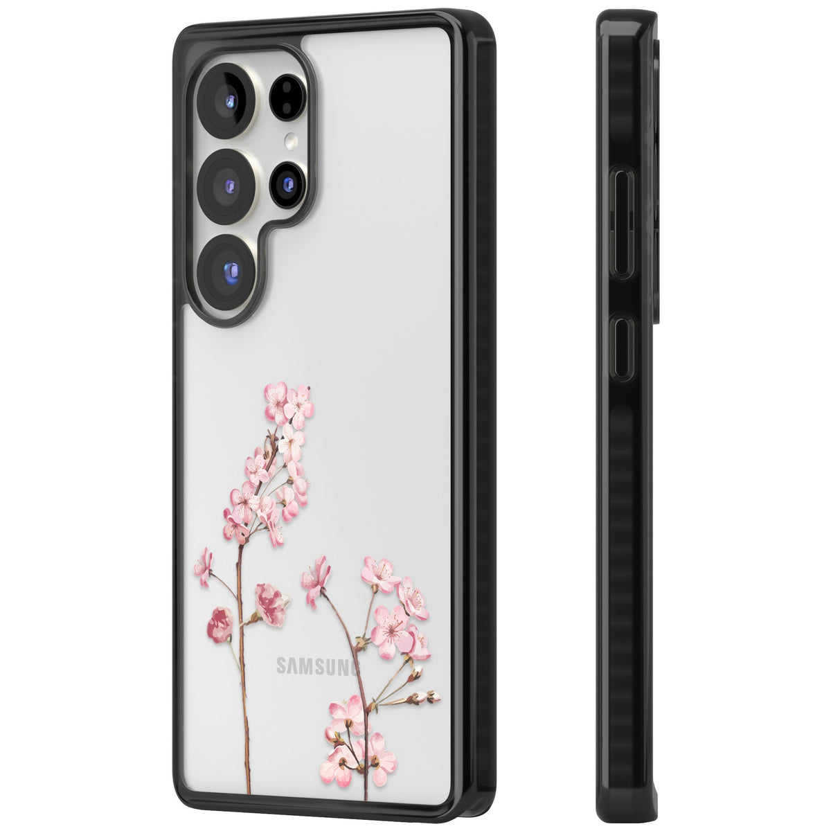 Blossom Flower Samsung S25 Ultra / Samsung S26 Ultra Impact Black Phone Case side