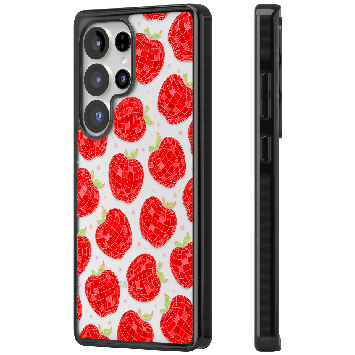 Disco Apples Samsung S25 Ultra / Samsung S26 Ultra Impact Black Phone Case side