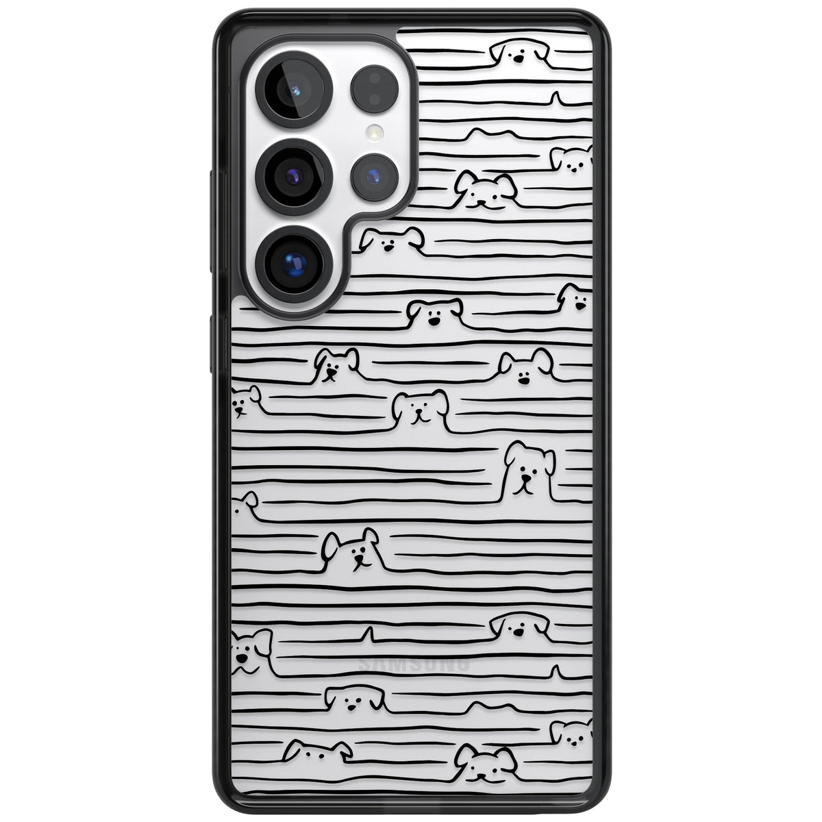 Dog Lines Samsung S25 Ultra / Samsung S26 Ultra Impact Black Phone Case front