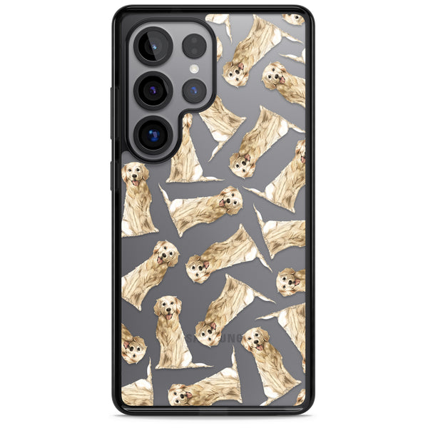 Golden Retriever Watercolor Pattern