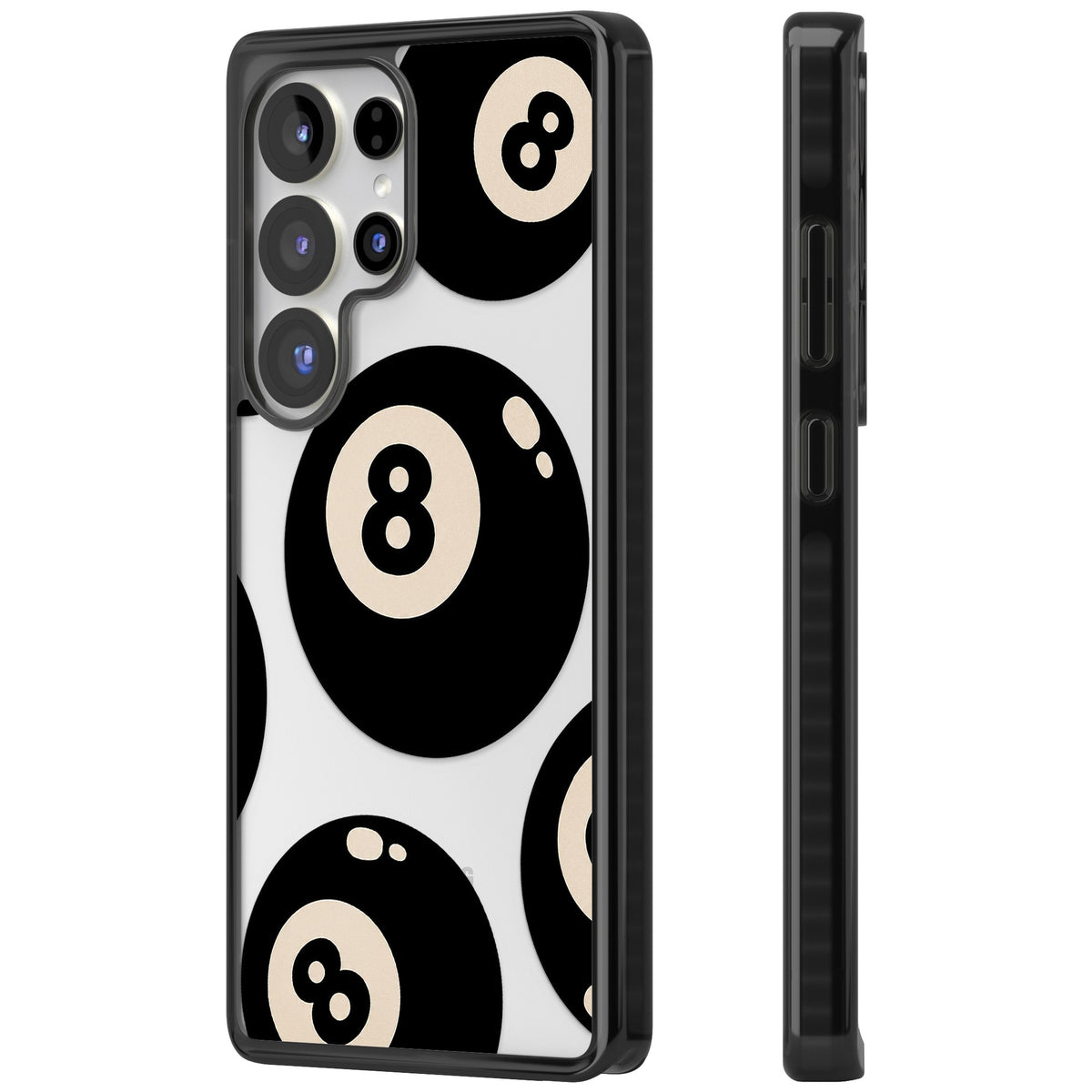 Eights Samsung S25 Ultra / Samsung S26 Ultra Impact Black Phone Case side