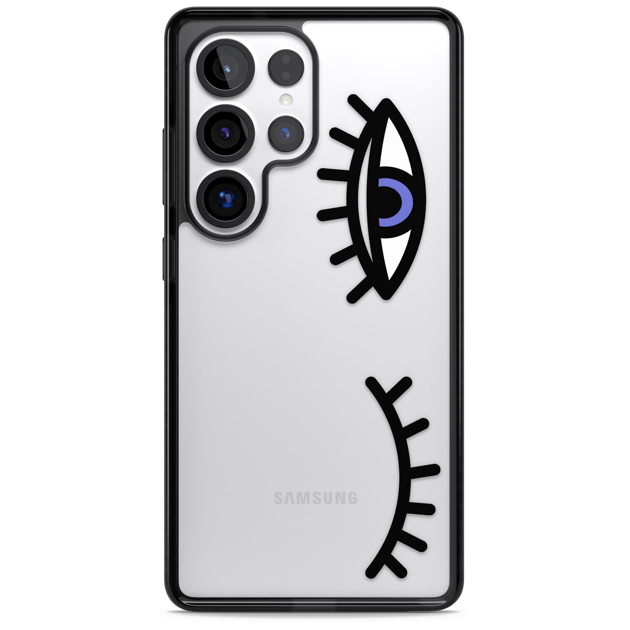 Winking Eyes Transparent Pattern