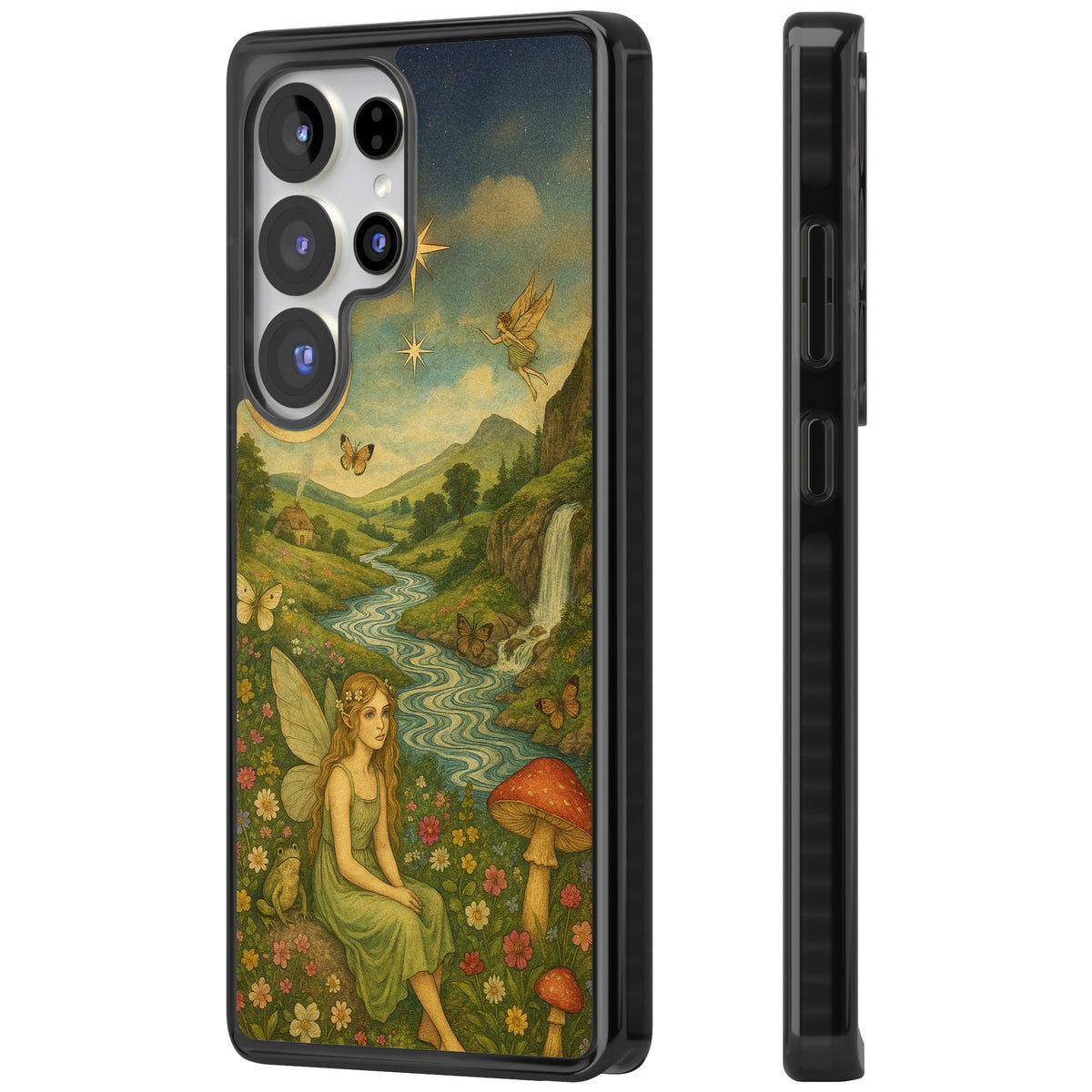 Nature Fairy Samsung S25 Ultra / Samsung S26 Ultra Impact Black Phone Case side