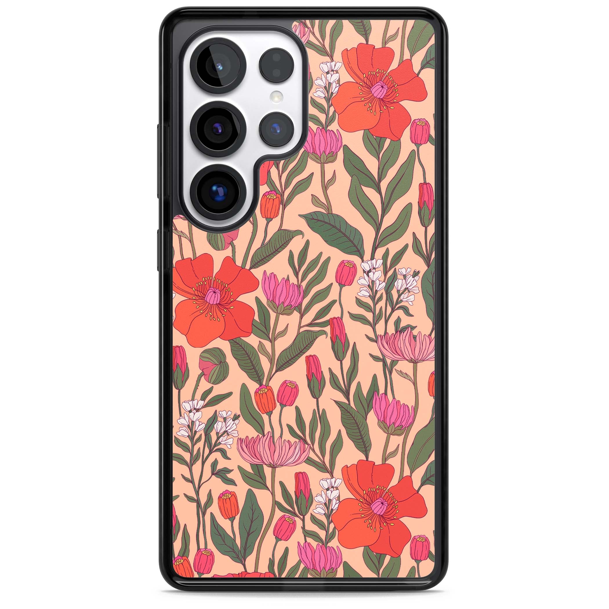 Peachy Floral Background