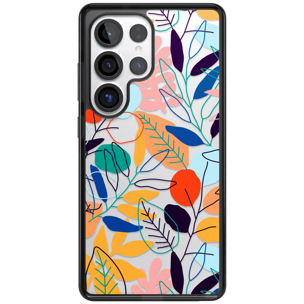 Flora Lines Samsung S25 Ultra / Samsung S26 Ultra Impact Black Phone Case front