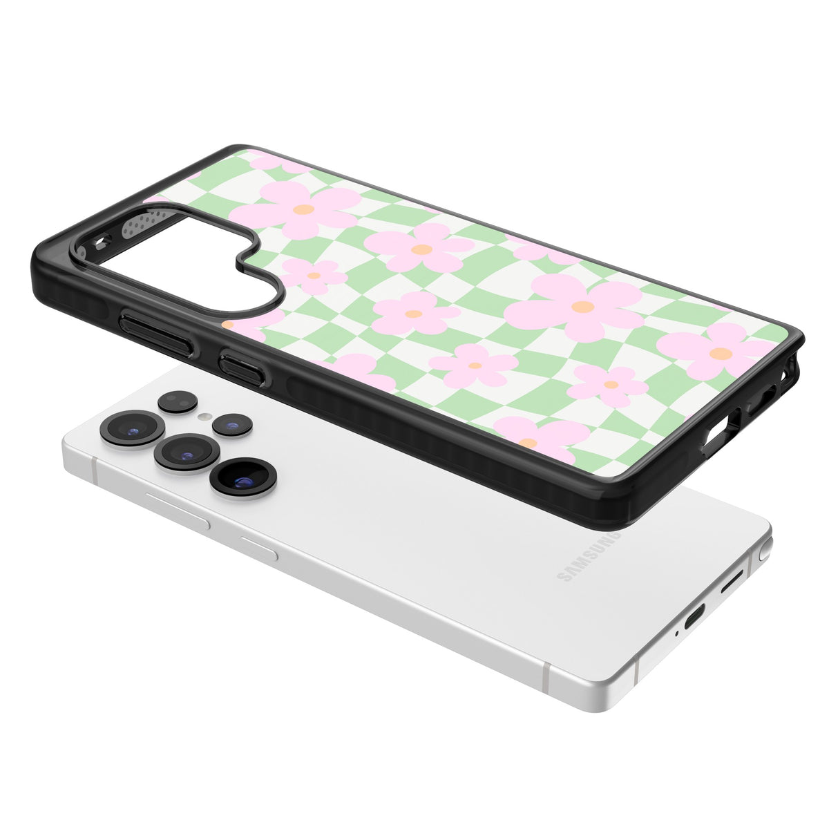 Spring Picnic Samsung S25 Ultra / Samsung S26 Ultra Impact Black Phone Case angled