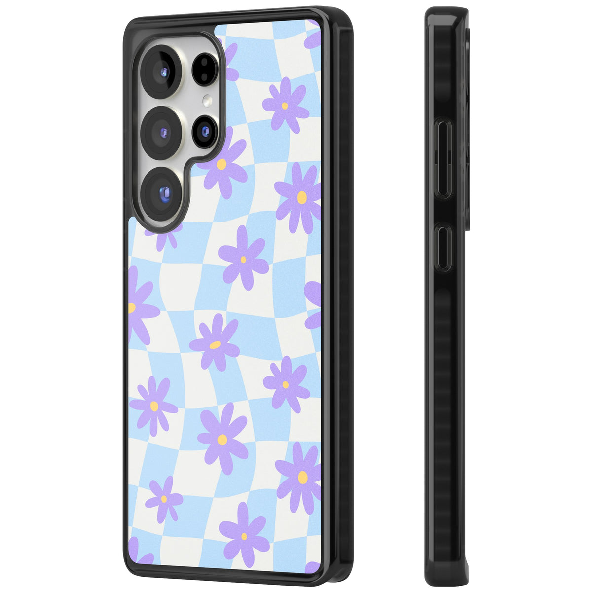 Serene Skies & Flowers Samsung S25 Ultra / Samsung S26 Ultra Impact Black Phone Case side