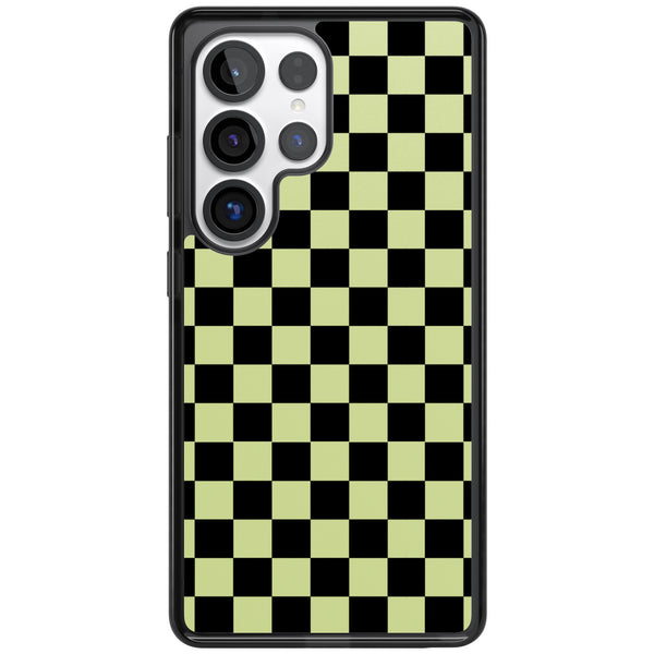 Black & Lime Check