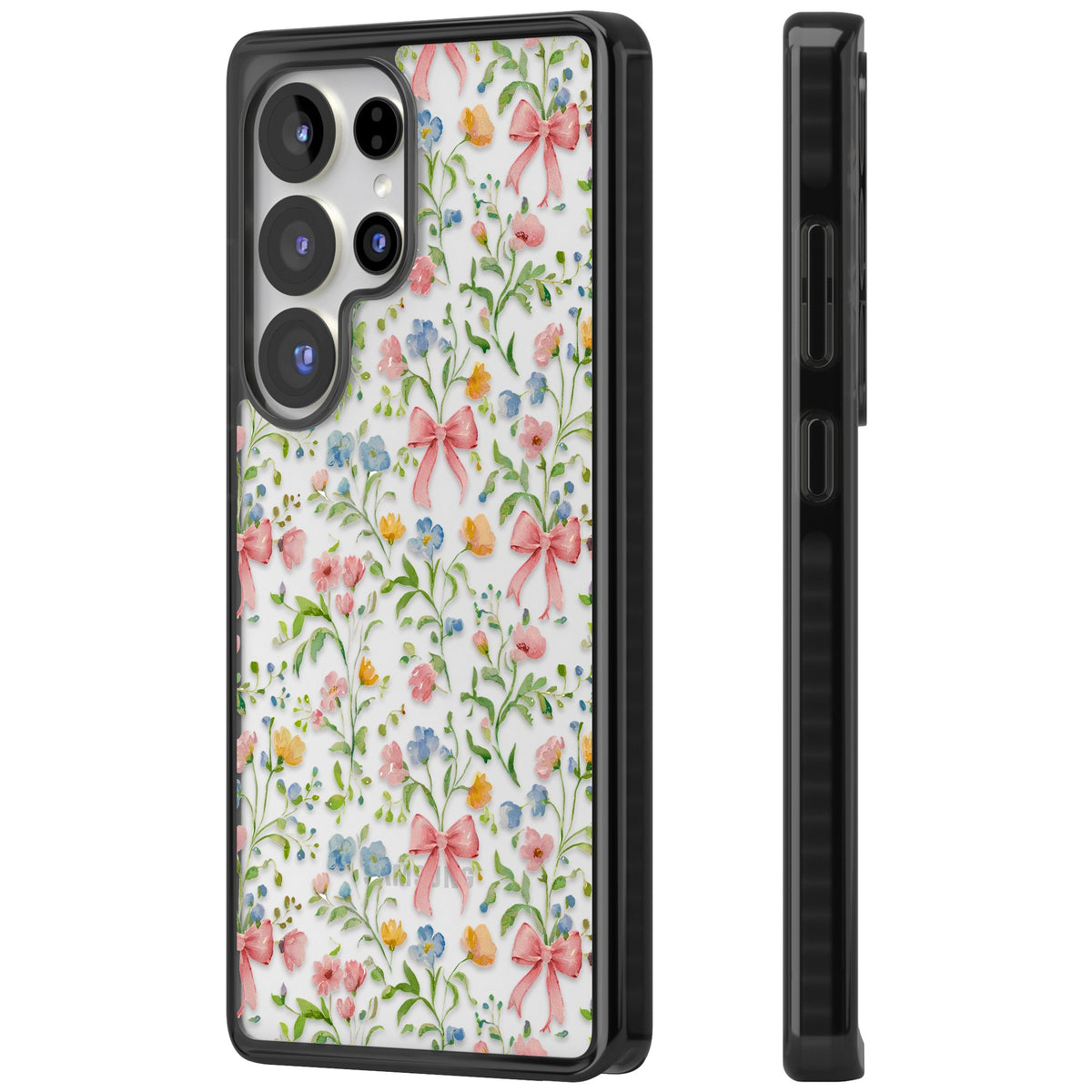 Ribbons & Wildflowers Samsung S25 Ultra / Samsung S26 Ultra Impact Black Phone Case side