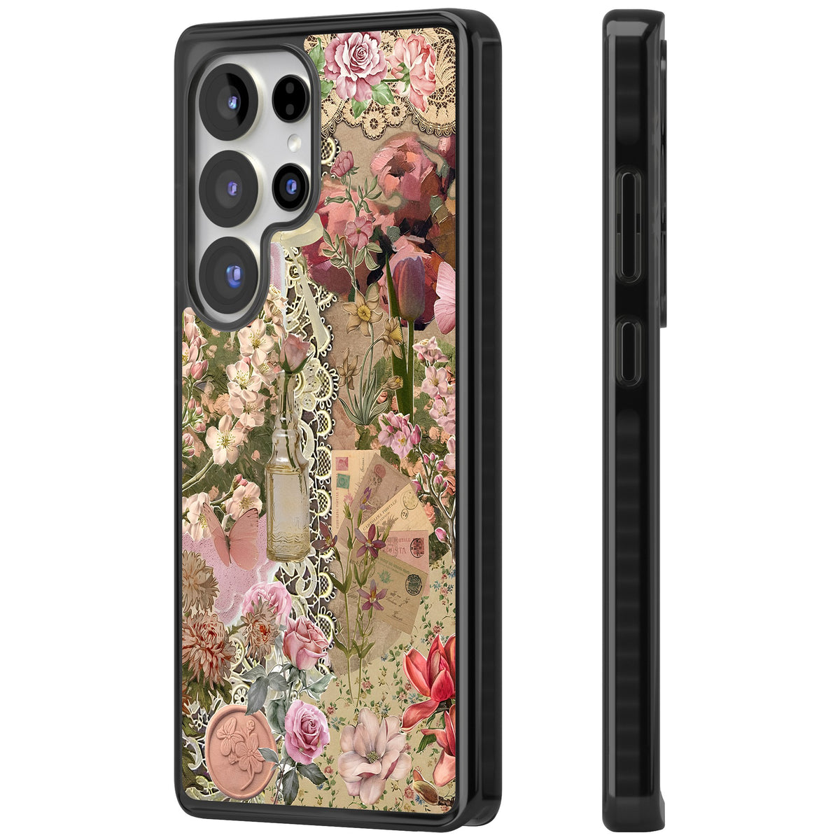 Rose Memoir Samsung S25 Ultra / Samsung S26 Ultra Impact Black Phone Case side
