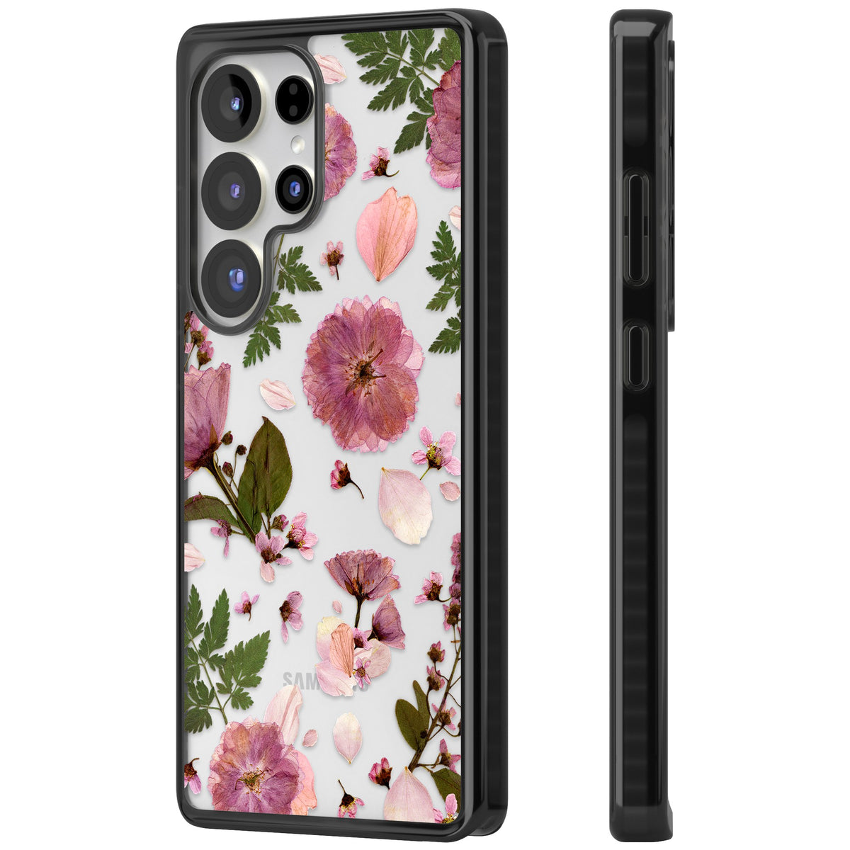 Blossom Bouquet Samsung S25 Ultra / Samsung S26 Ultra Impact Black Phone Case side