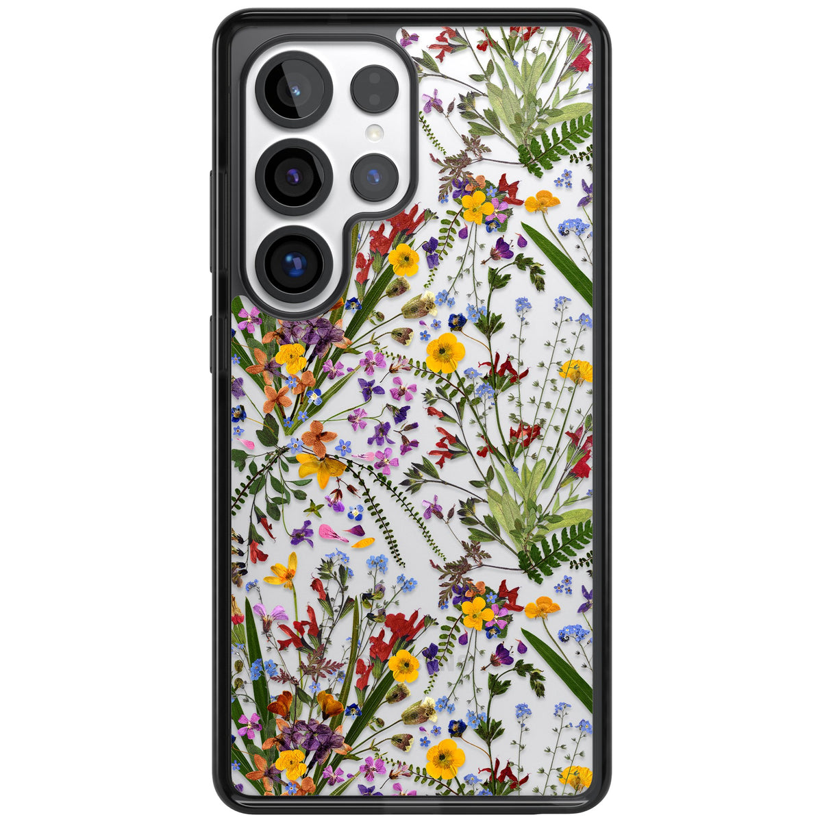 Wildflowers & Leaves Samsung S25 Ultra / Samsung S26 Ultra Impact Black Phone Case front