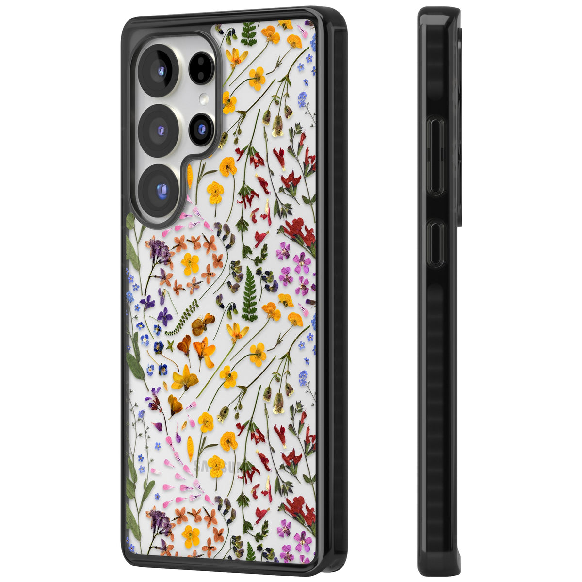 Wildflower Samsung S25 Ultra / Samsung S26 Ultra Impact Black Phone Case side