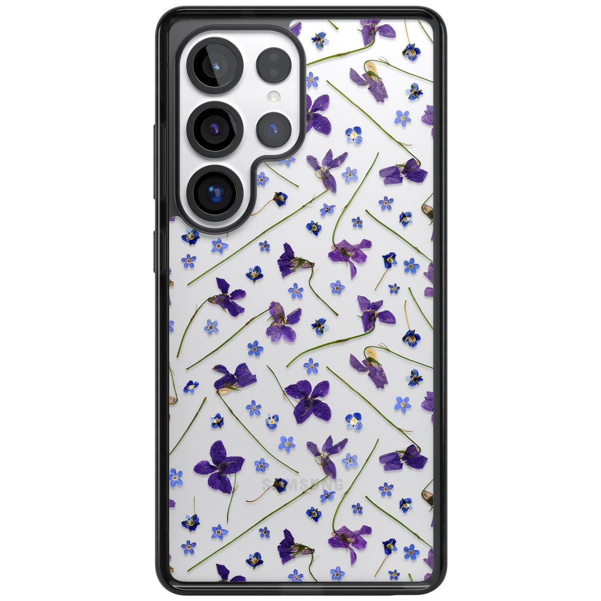 Pressed Violets Samsung S25 Ultra / Samsung S26 Ultra Impact Black Phone Case front