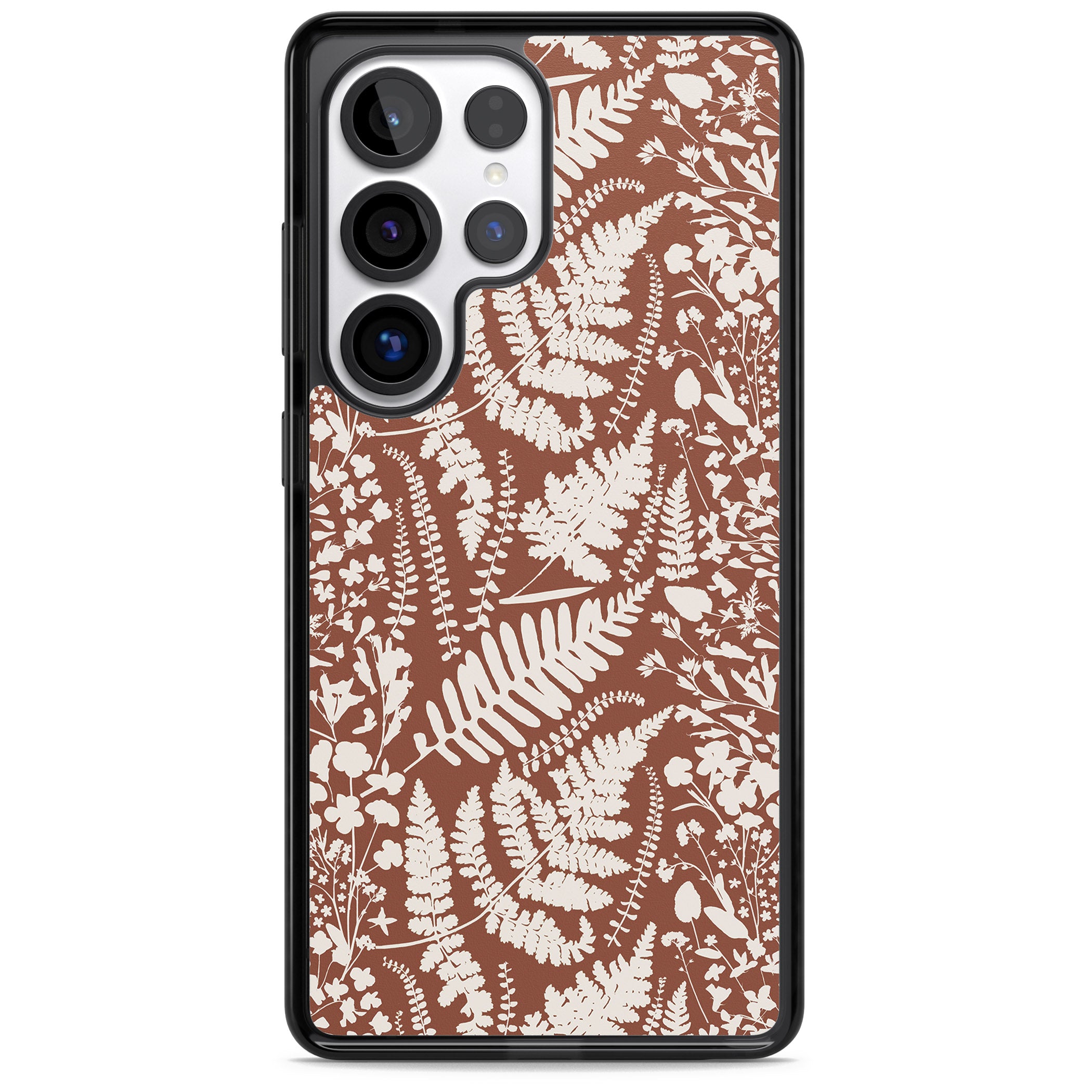 Wildflowers And Ferns On Terracotta