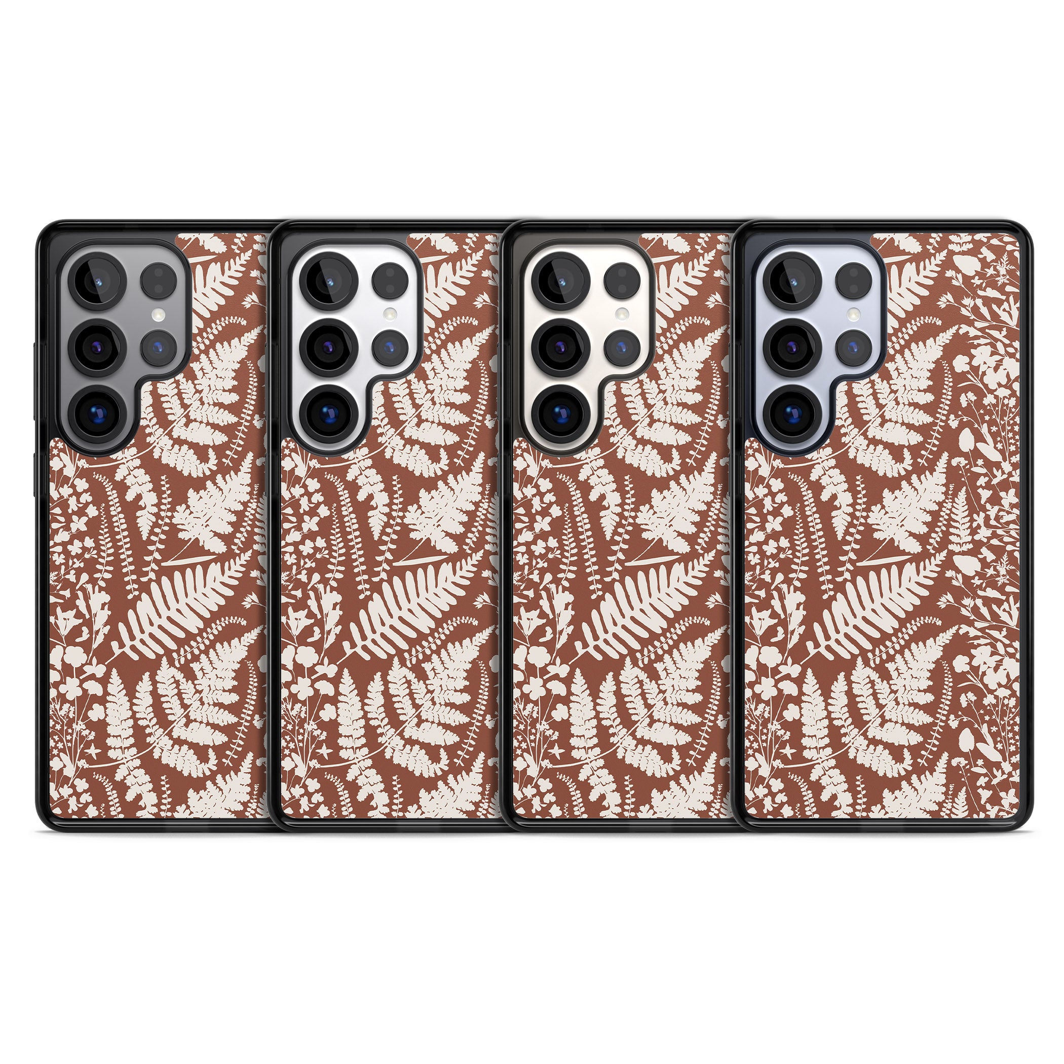 Wildflowers And Ferns On Terracotta