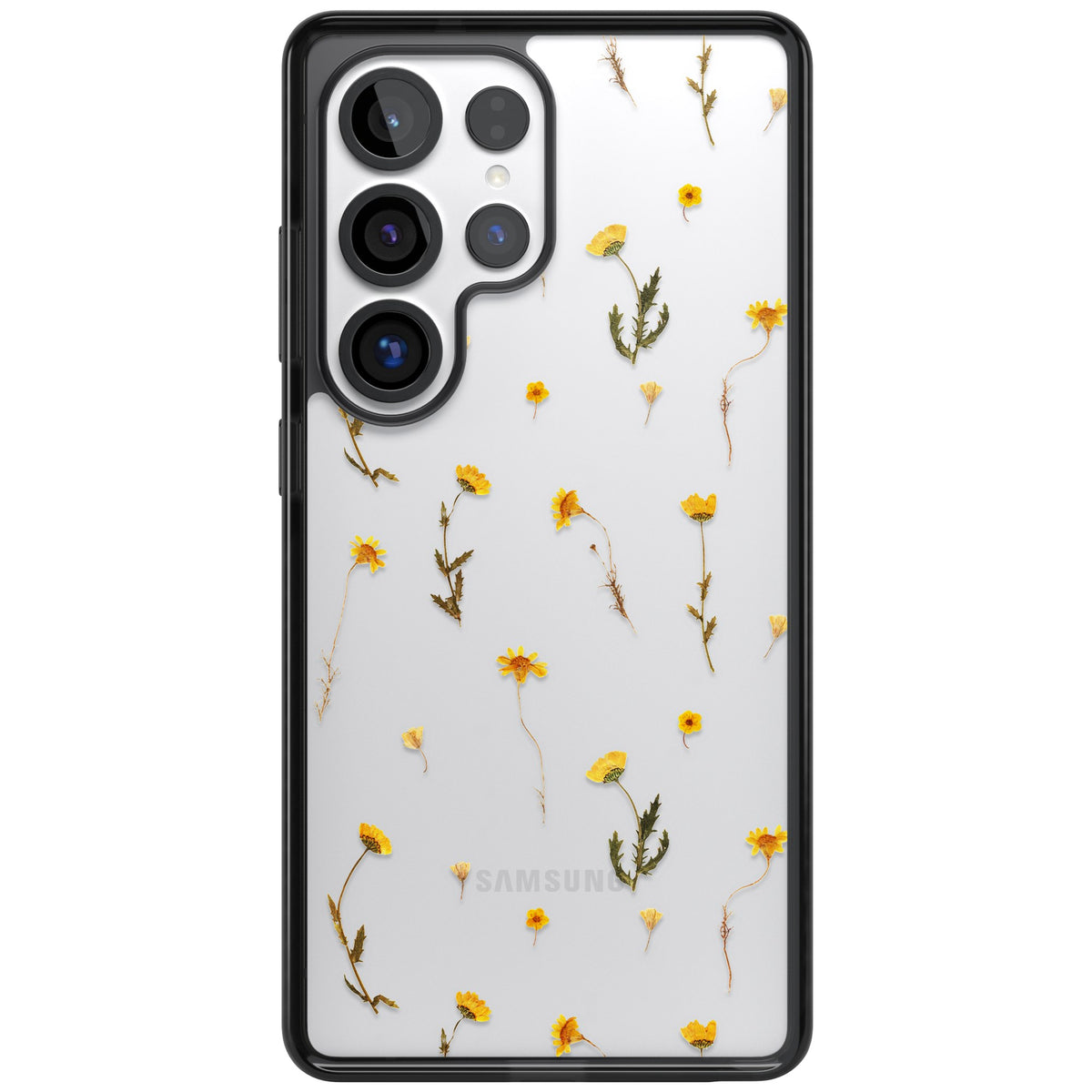 Yellow Wildflower Samsung S25 Ultra / Samsung S26 Ultra Impact Black Phone Case front