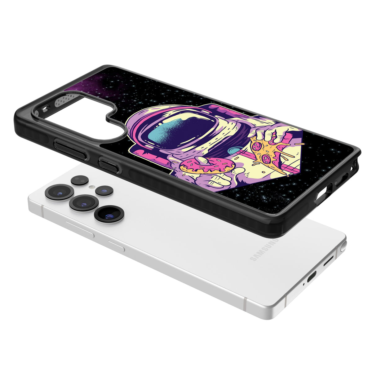 Astro Cheat Meal Samsung S25 Ultra / Samsung S26 Ultra Impact Black Phone Case angled